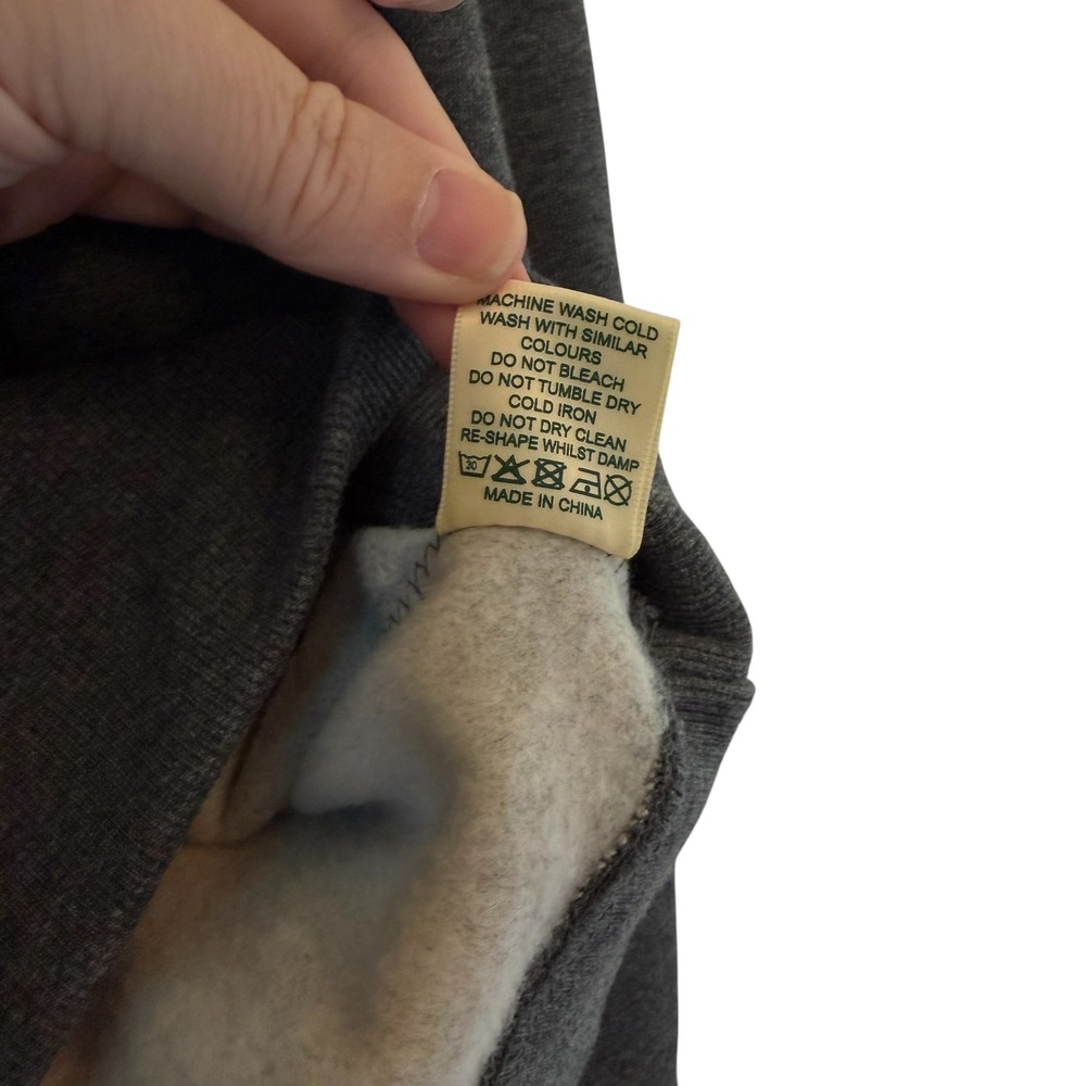Jameson Irish Whiskey Hoodie Mens Medium Charcoal Gray Green Logo Pullover - Picture 8 of 14